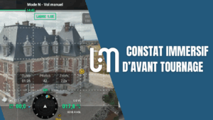 constat immersif d’avant tournage dans un lieu de prestige avec captation 360° et vues drone