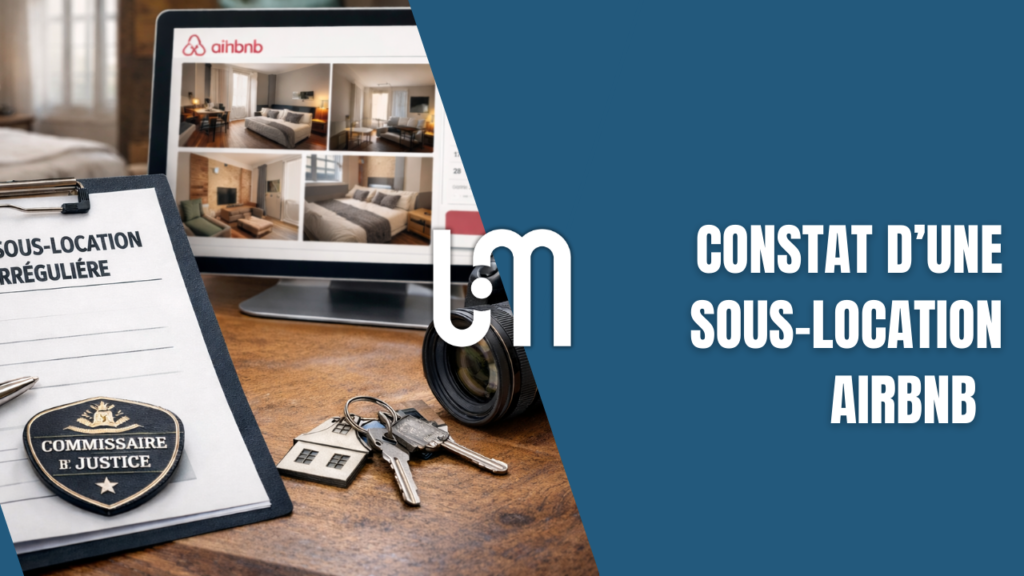 Constat Airbnb établissant la preuve d’une sous-location irrégulière