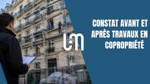 Commissaire de justice réalisant un constat avant travaux dans une copropriété à Lyon
