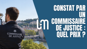 Commissaire de justice réalisant un constat à Lyon